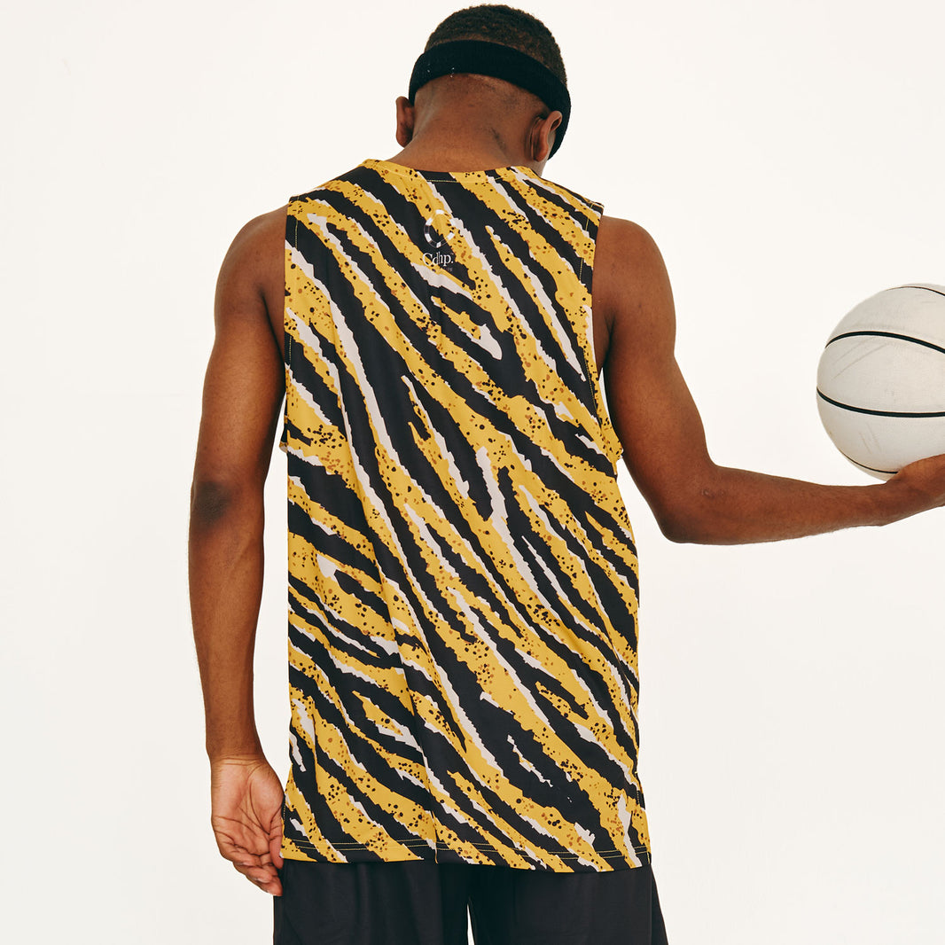 TIGER CAMOUFLAGE TANK TOP (YELLOW)