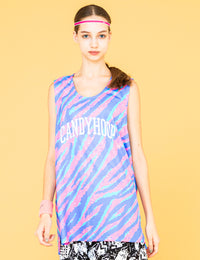 TIGER CAMOUFLAGE TANK TOP (PINK) - CandyHoop
