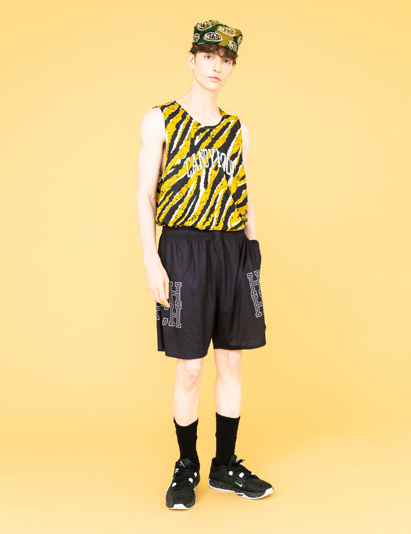TIGER CAMOUFLAGE TANK TOP (YELLOW) - CandyHoop