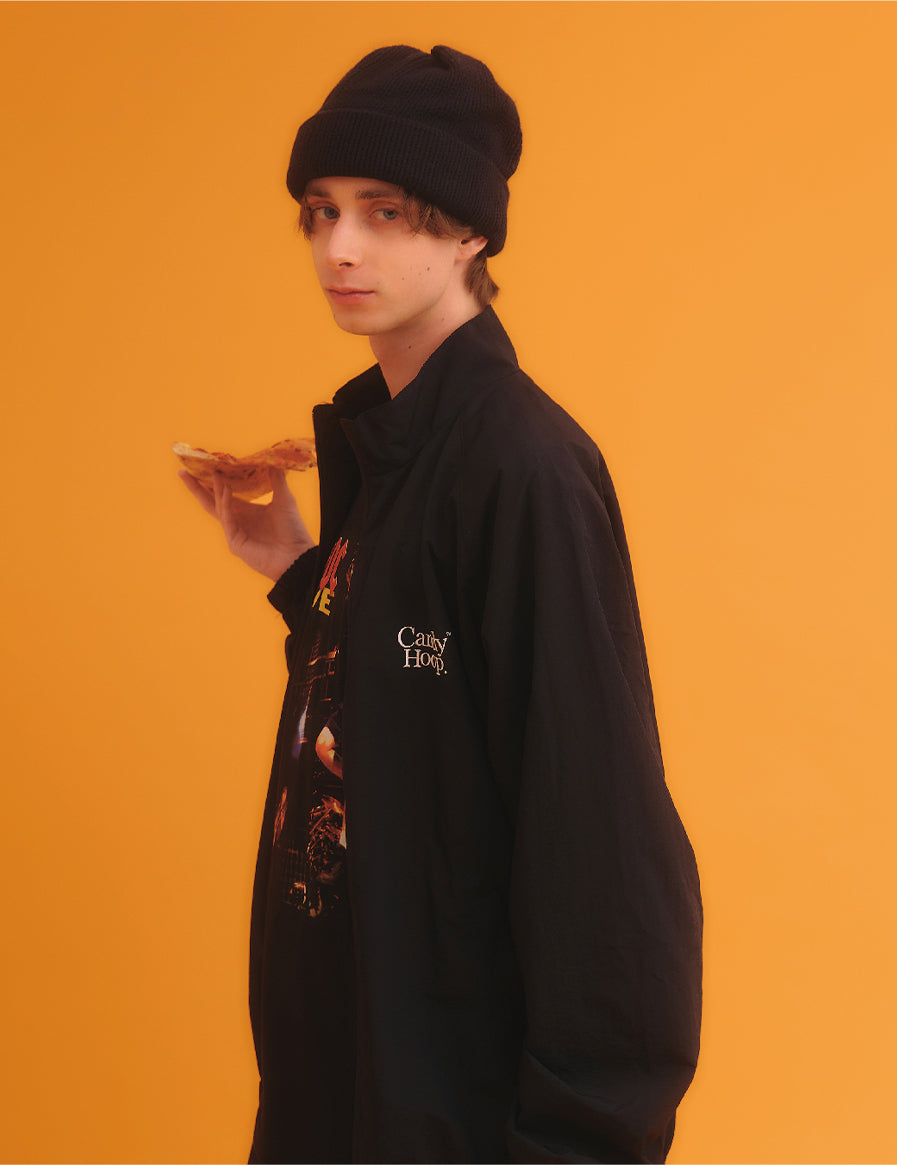TWIN LOGO NYLON JKT (BLACK) - CandyHoop