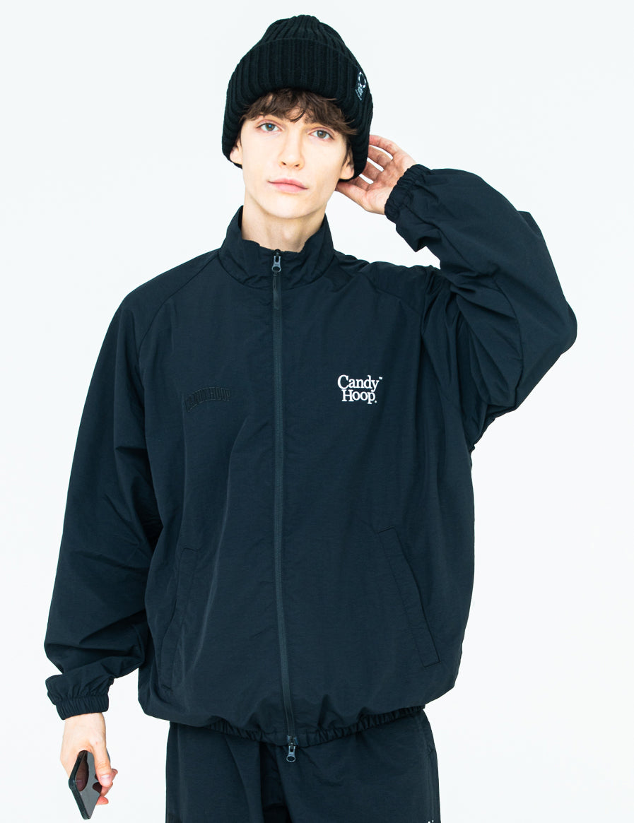 TWIN LOGO NYLON JKT (BLACK) - CandyHoop