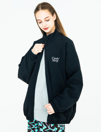 TWIN LOGO NYLON JKT (BLACK) - CandyHoop