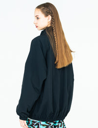 TWIN LOGO NYLON JKT (BLACK) - CandyHoop