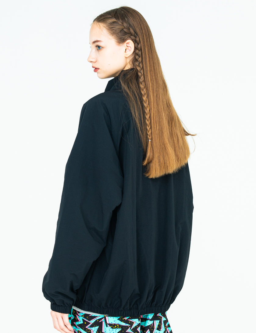 TWIN LOGO NYLON JKT (BLACK) - CandyHoop