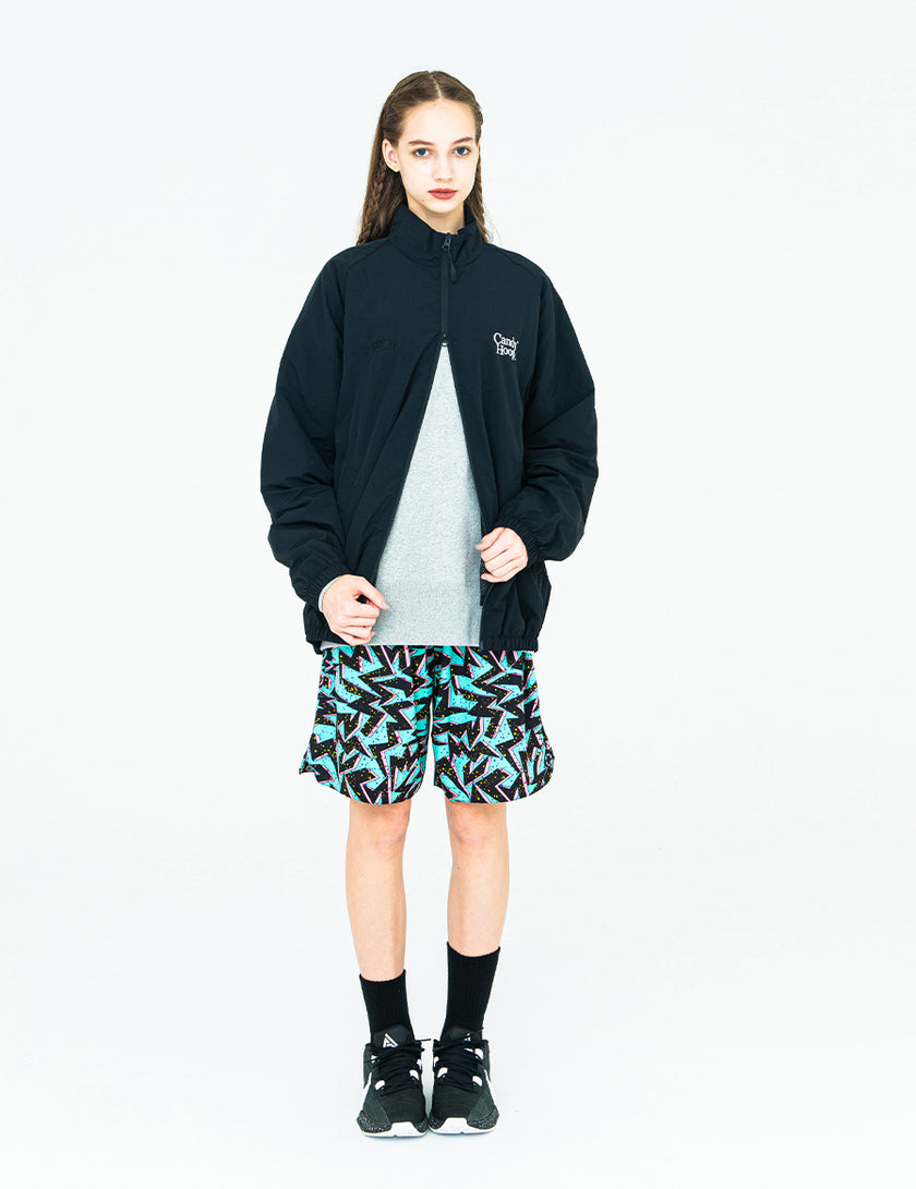 TWIN LOGO NYLON JKT (BLACK) - CandyHoop