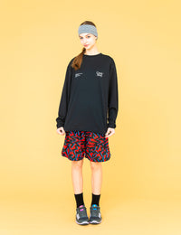 TWIN LOGO MESSAGE DRY LS TEE (BLACK) - CandyHoop