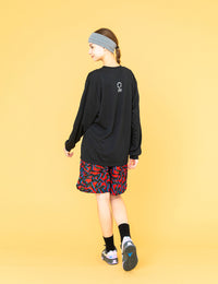 TWIN LOGO MESSAGE DRY LS TEE (BLACK) - CandyHoop