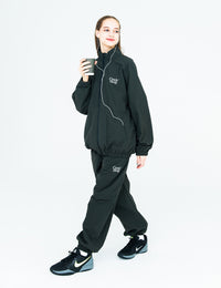 TWIN LOGO NYLON JKT (OLIVE) - CandyHoop