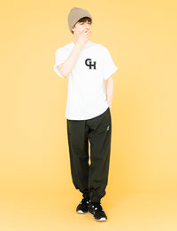 TWIN LOGO NYLON PANTS (OLIVE) - CandyHoop