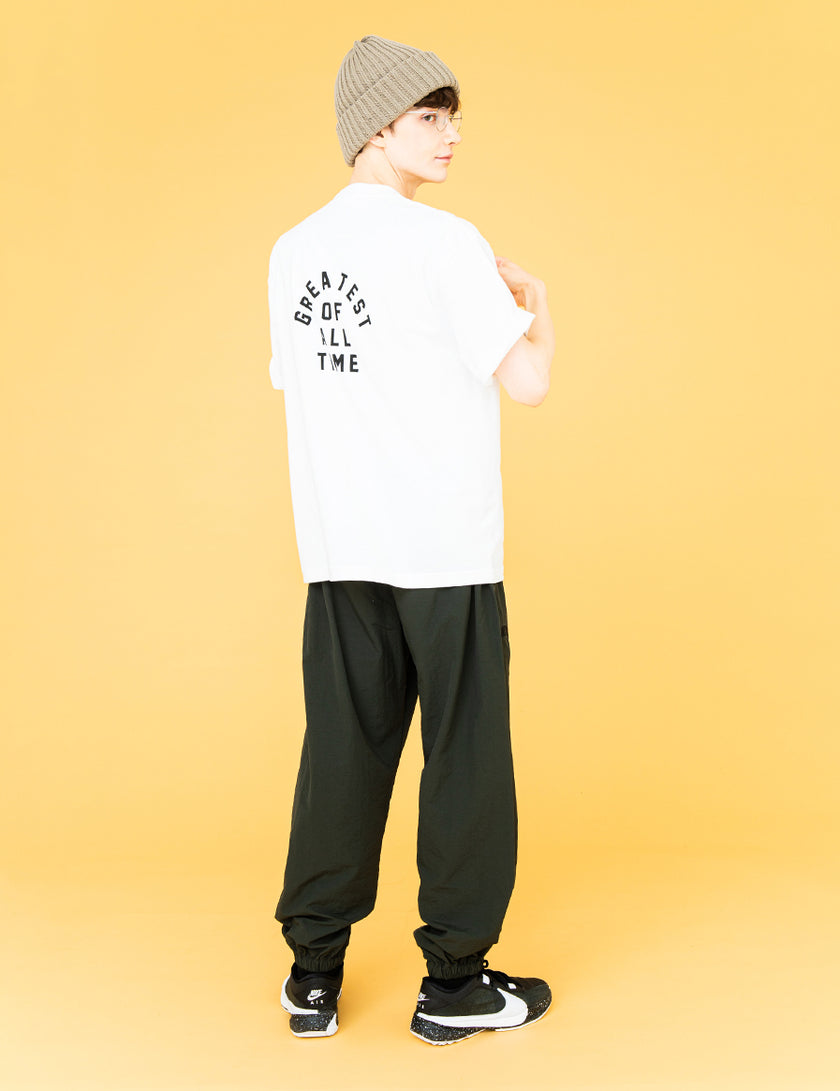 TWIN LOGO NYLON PANTS (OLIVE) - CandyHoop