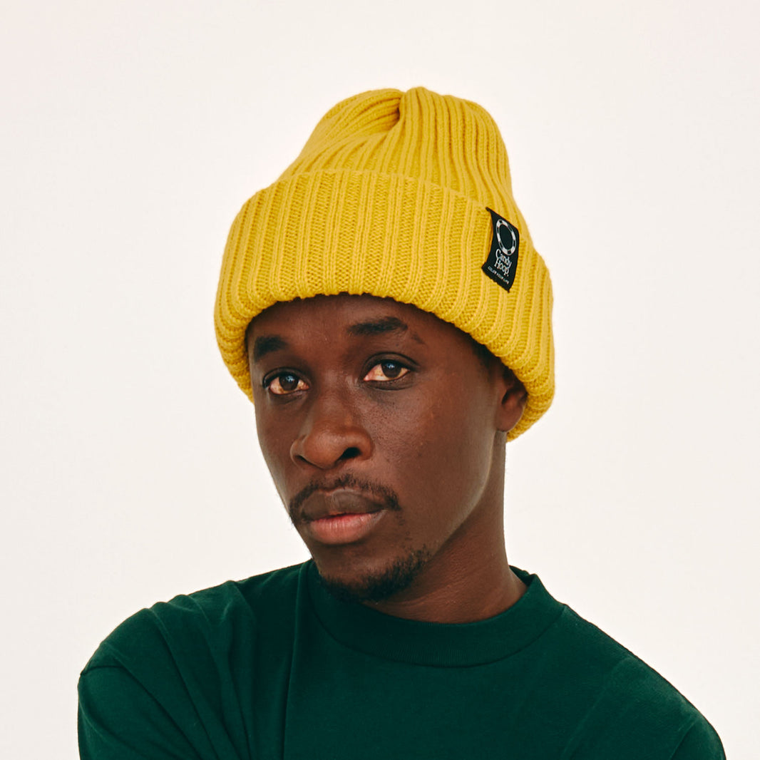 CANDY HOOP × CA4LA KNIT CAP (YELLOW)